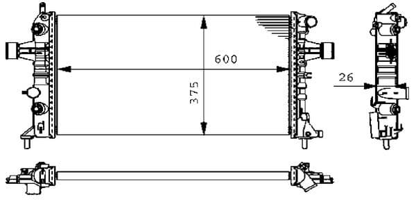 Radiator, racire motor MAHLE BEHR CR 228 000S