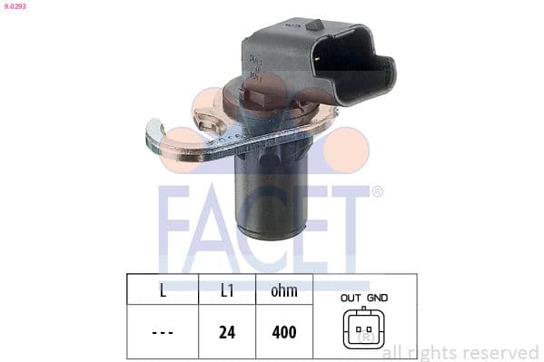 Senzor impulsuri, arbore cotit FACET Made in Italy - OE Equivalent 9.0293