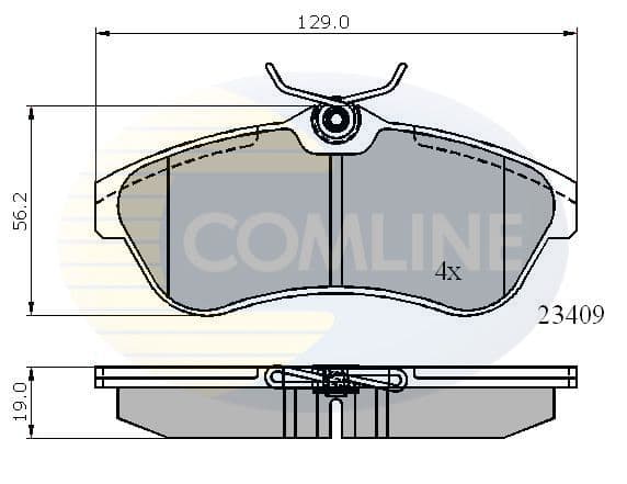 set placute frana,frana disc COMLINE CBP01146