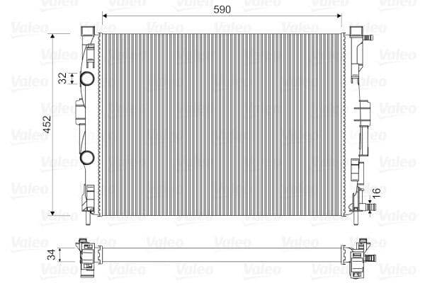 Radiator, racire motor VALEO 732946