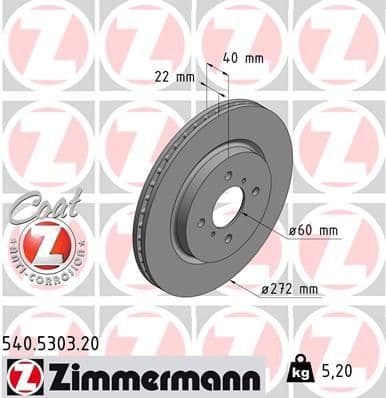 Disc frana ZIMMERMANN COAT Z 540.5303.20