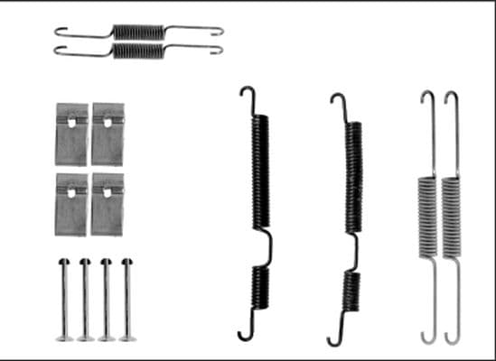 Set accesorii, sabot de frana TEXTAR 97040100
