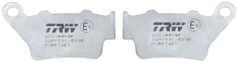 set placute frana,frana disc TRW Organic Eco MCB672EC