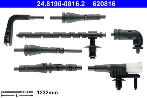 senzor de avertizare,uzura placute de frana ATE 24.8190-0816.2