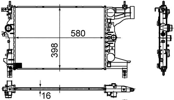 Radiator, racire motor MAHLE BEHR CR 945 000S