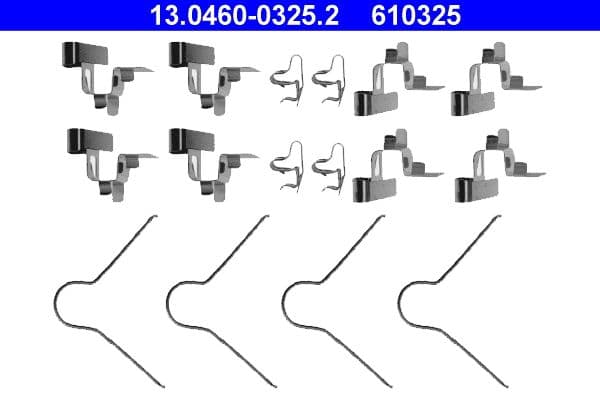 Set accesorii, placute frana ATE 13.0460-0325.2