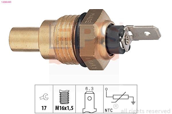 senzor,temperatura lichid de racire EPS Made in Italy - OE Equivalent 1.830.041