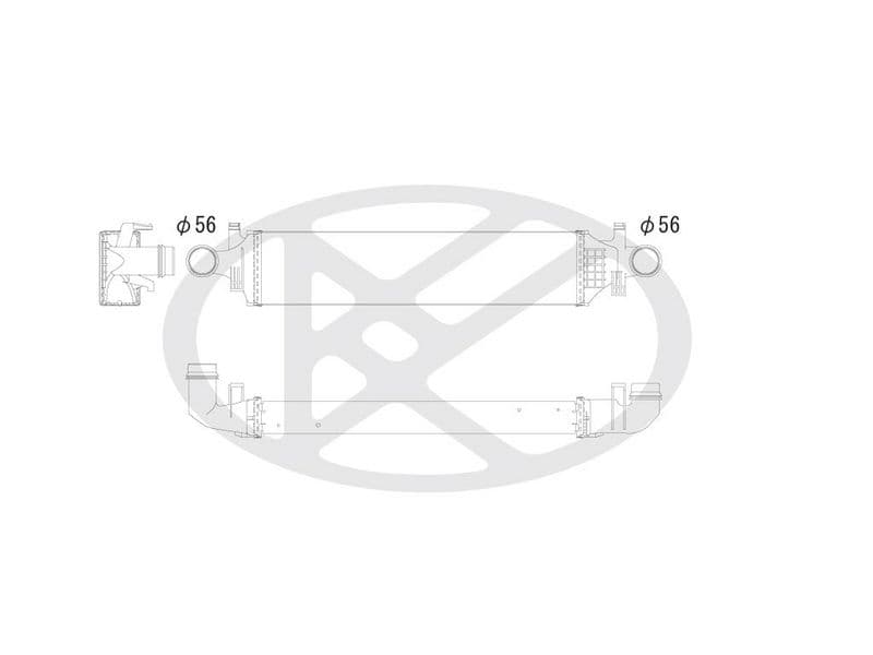 Intercooler, compresor KOYORAD IA410132