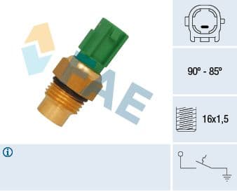 Comutator temperatura, ventilator radiator FAE 36711