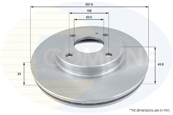 Disc frana COMLINE ADC1243V
