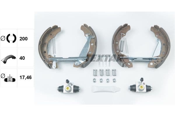 Set saboti frana TEXTAR Shoe Kit Pro 84044706