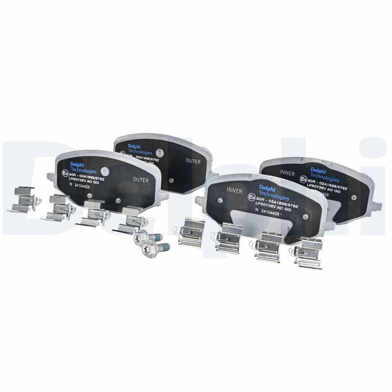 set placute frana,frana disc DELPHI LP5073EV