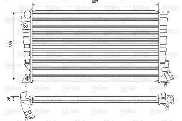 Radiator, racire motor VALEO 732518
