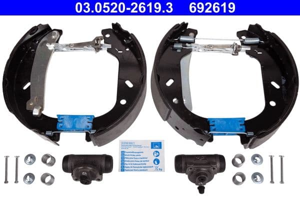 Set saboti frana ATE Original TopKit 03.0520-2619.3
