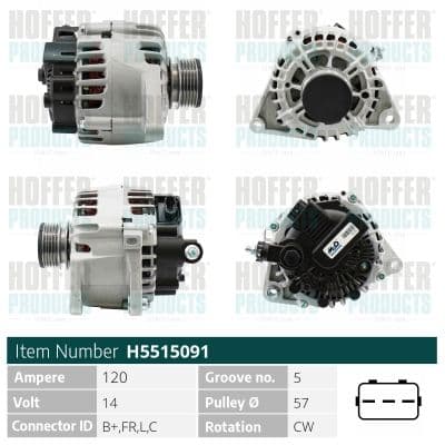 Generator / Alternator MEAT & DORIA H5515091