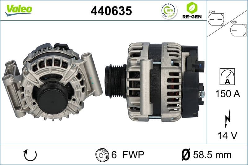 Generator / Alternator VALEO RE-GEN REMANUFACTURED 440635