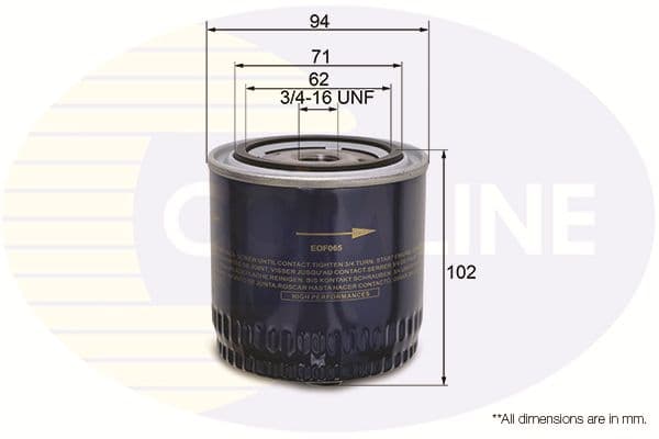 Filtru ulei COMLINE EOF065