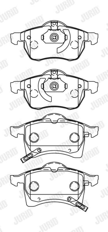 set placute frana,frana disc JURID 571975J