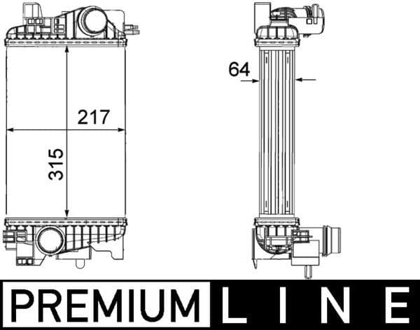 Intercooler, compresor MAHLE BEHR *** PREMIUM LINE *** CI 263 000P