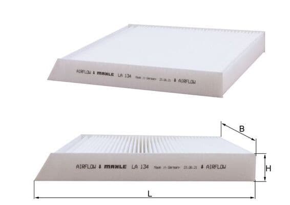Filtru, aer habitaclu MAHLE LA 134