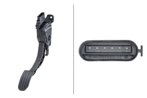 Senzor, pedala acceleratie HELLA 6PV 010 834-811