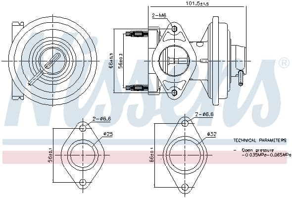 Supapa EGR NISSENS ** FIRST FIT ** 98444