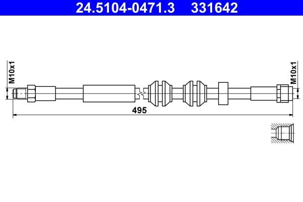 Furtun frana ATE 24.5104-0471.3