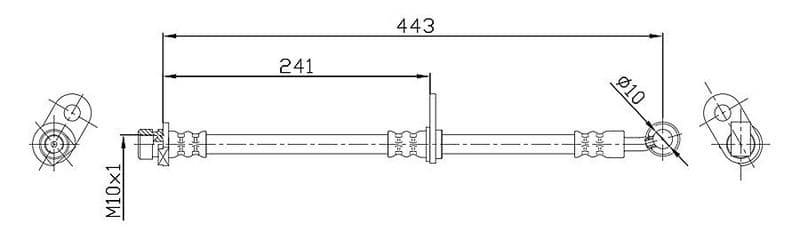 Furtun frana METZGER AUTOTEILE 4115187