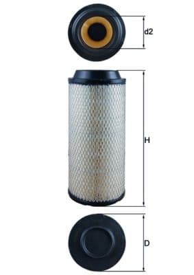 Filtru aer MAHLE LX 1687