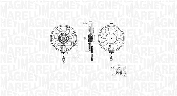 Ventilator, radiator MAGNETI MARELLI 069422882010