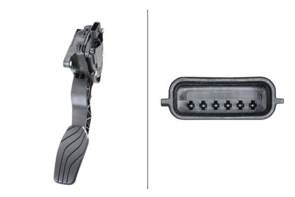Senzor, pedala acceleratie HELLA 6PV 009 978-791