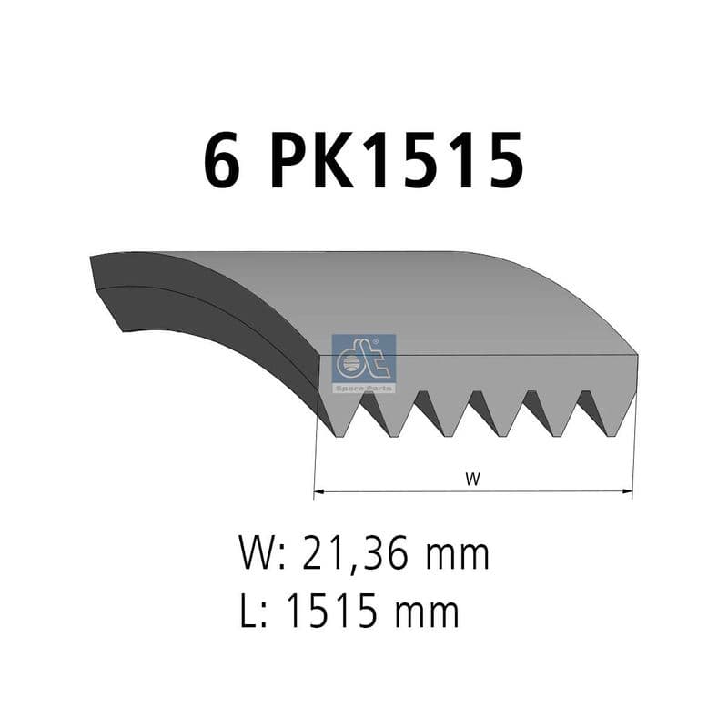 Curea transmisie cu caneluri DT Spare Parts 3.34338