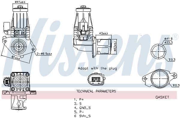 Supapa EGR NISSENS 98377