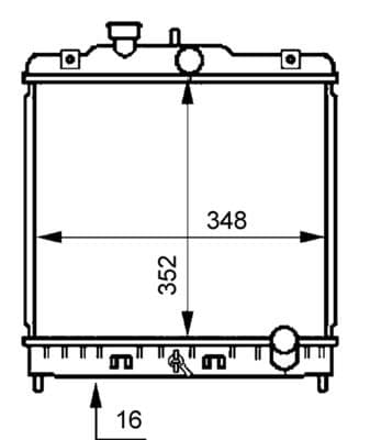 Radiator, racire motor MAHLE BEHR CR 194 000S