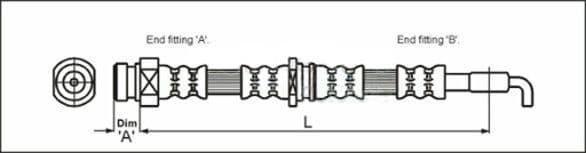 Furtun frana METZGER AUTOTEILE 4113669