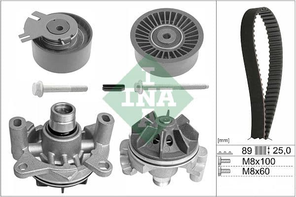 Set pompa apa + curea dintata Schaeffler INA 530 0198 30