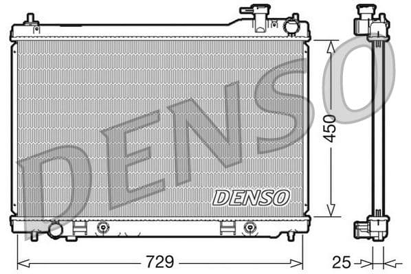 Radiator, racire motor DENSO DRM46100
