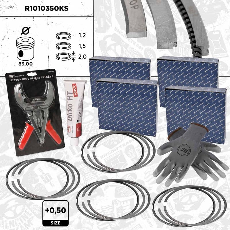 Set segmenti piston ET ENGINETEAM boxET – service kit R1010350KS