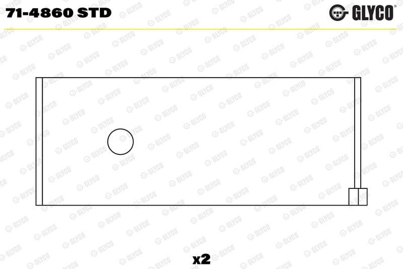 Cuzinet bielă GLYCO 71-4860 STD