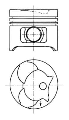 Piston KOLBENSCHMIDT 91372620