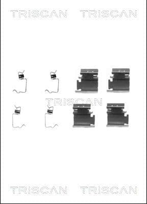 Set accesorii, placute frana TRISCAN 8105 101608