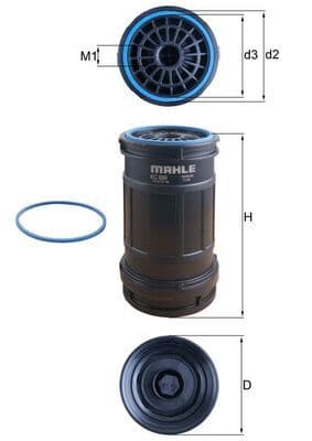 filtru combustibil MAHLE KC 699D