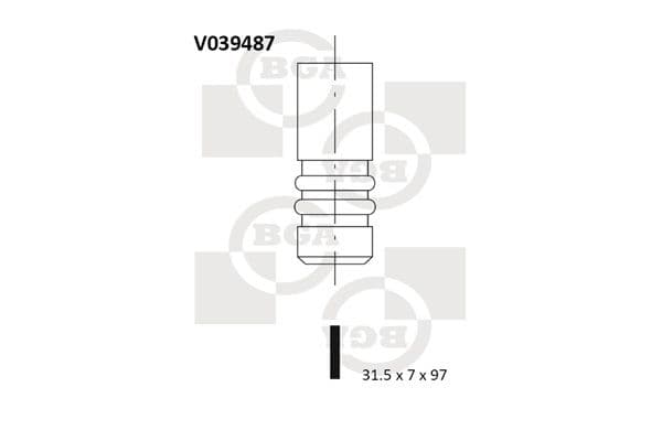 Supapa evacuare BGA V039487