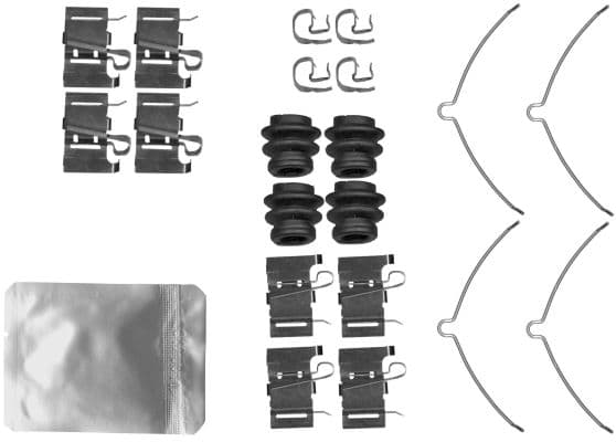 Set accesorii, placute frana TEXTAR 82555600