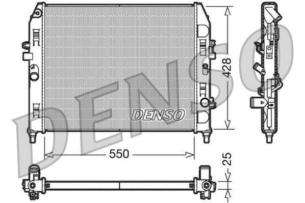 Radiator, racire motor DENSO DRM44008