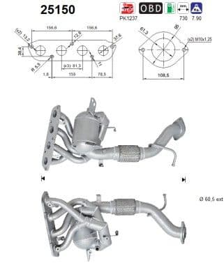 Catalizator AS-PL 25150