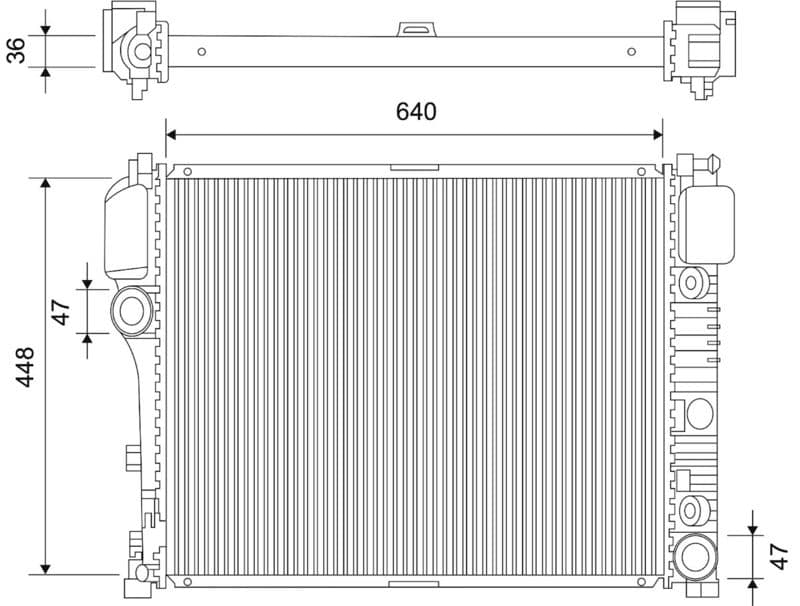 Radiator, racire motor VALEO 701107