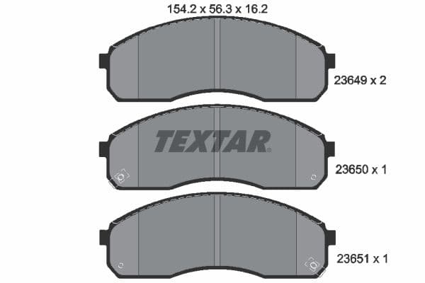 set placute frana,frana disc TEXTAR 2364901