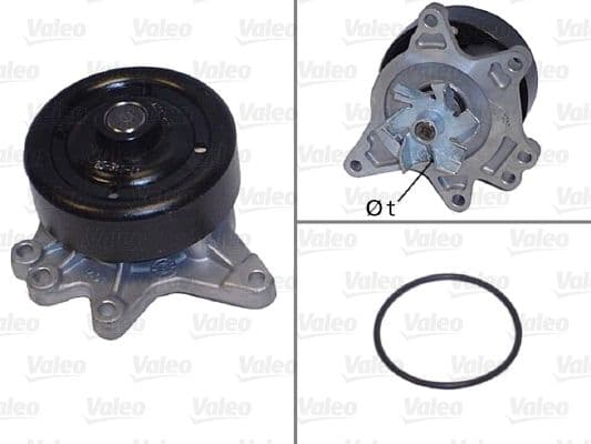 Pompă de apă, răcire motor VALEO 506844