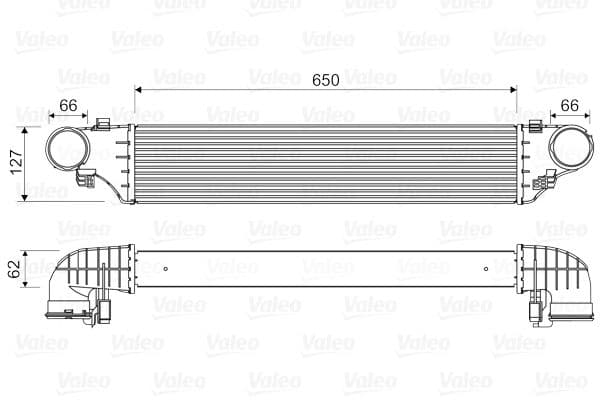 Intercooler, compresor VALEO 818552